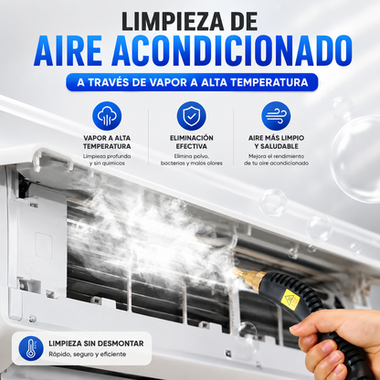 Limpiador a Vapor Portátil Multiusos – Limpieza Profunda
