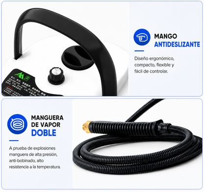 Limpiador a Vapor Portátil Multiusos – Limpieza Profunda