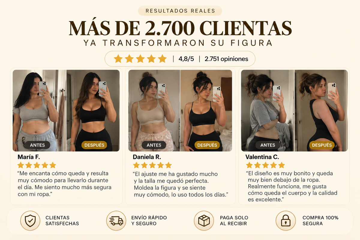 Opiniones y resultados antes y después