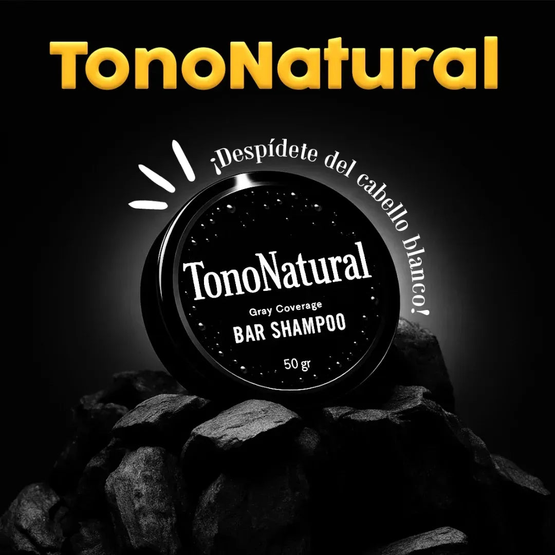 Jabón TonoNatural - Elimina el Cabello Blanco y Restaura el Color Natural