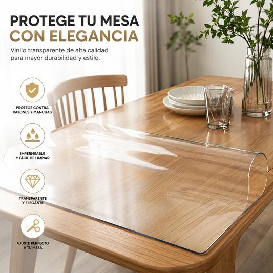VINIL PLASTICO - PROTEGE TU MESA Y MANTÉNLA COMO NUEVA TODOS LOS DÍAS